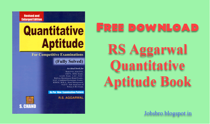 rs aggarwal quantitative aptitude